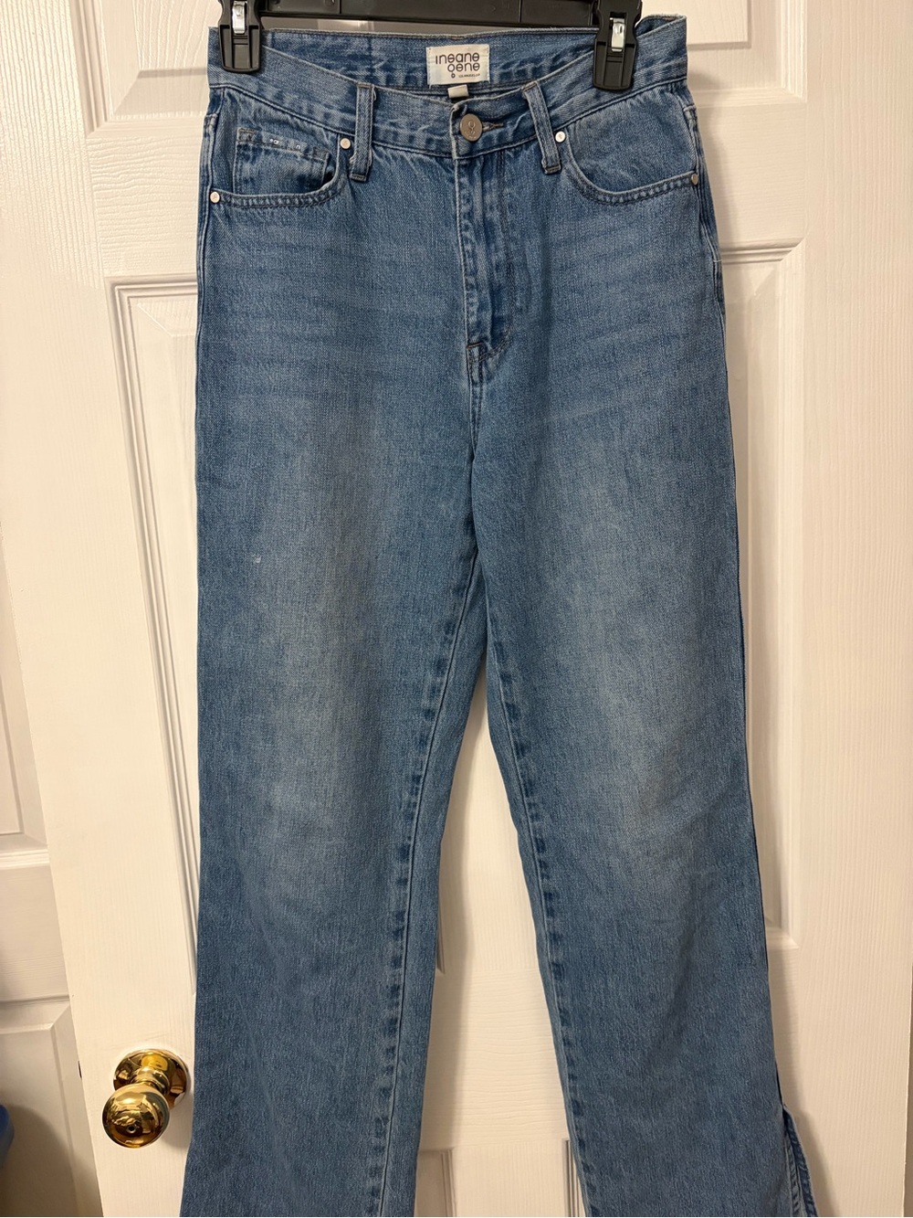 Insane Gene Women's Straight-Leg Jeans in Light Blue
